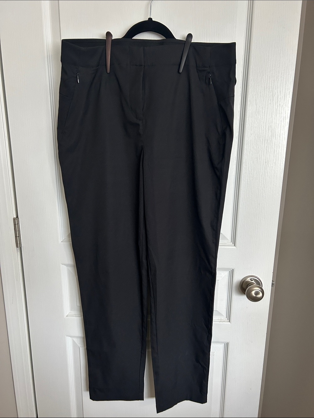 Lole Black Straight-Leg Pull-On Pants